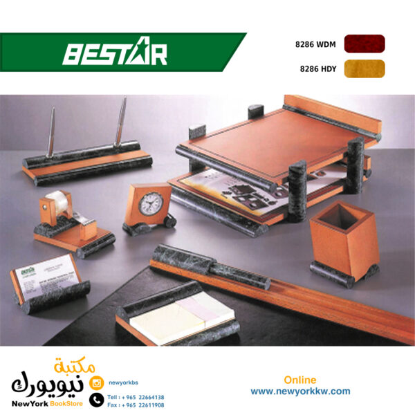 طقم مكتب خشب مع رخام Bestar