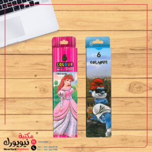 ألوان خشبية 6 لون شخصيات