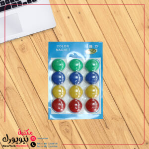 مغناطيس دوائر صغير ملون