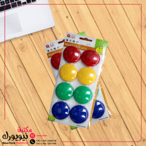 مغناطيس دوائر كبير ملون