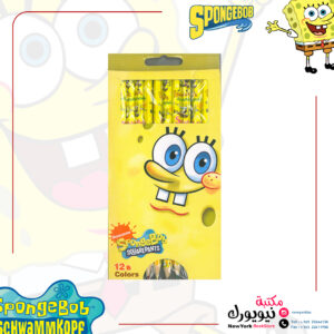 ألوان خشبية سبونج بوب 12 لون