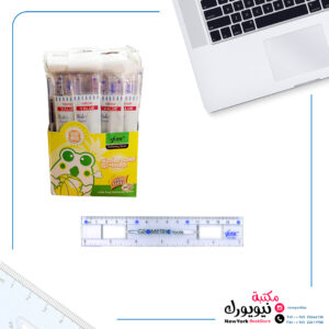 مسطرة شفافة مع قاعدة 15 سم Value