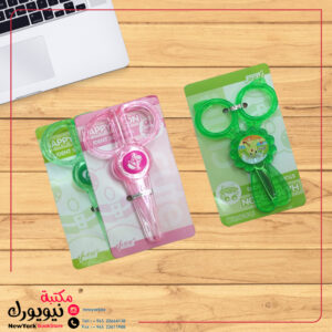 مقص بلاستيك شفاف ملون