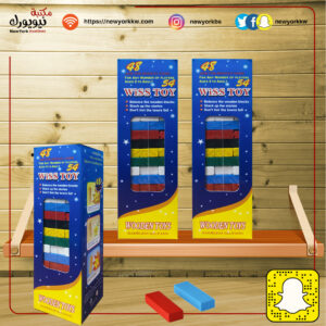 لعبة البرج الخشبي التعليمية ألوان صغير