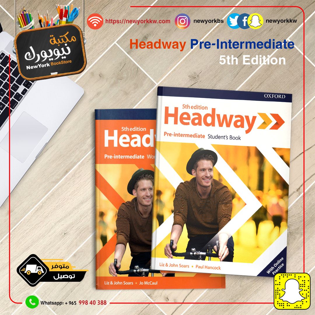 Headway Pre-Intermediate + Workbook – مكتبة نيويورك الكويت